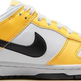 Nike Dunk Low Nn GS Leather Sneaker Hakiki Deri Beyaz Sarı Günlük Unisex Spor Ayakkabı