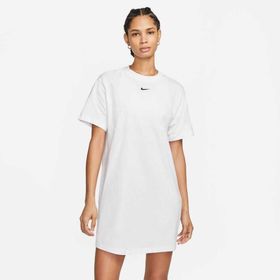 Nike DV7882-100 Beyaz Sportswear Chill Knit Oversized T-Shirt Dress Kadın Elbise