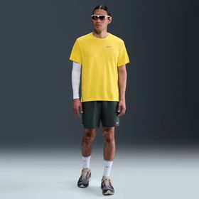 Nike DV9315-718 Uv Miler Dri-Fit Sarı Koşu Erkek T-shirt