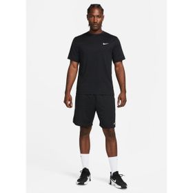 Nike DV9839-010 M NK DF UV HYVERSE SS Bisiklet Yaka Düz Siyah Erkek T-shirt