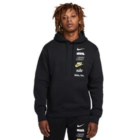 Nike DX0783-010 Siyah M NK Club Hoodie Mlogo Erkek Günlük Sweatshirts