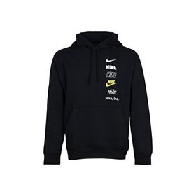 Nike DX0783-010 Siyah M NK Club Hoodie Mlogo Erkek Günlük Sweatshirts