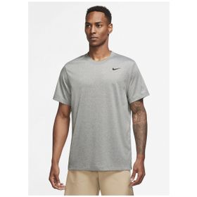 Nike DX0989-063 Dri-Fit Erkek Gri Antrenman T-Shirt
