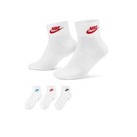 Nike DX5074-911 Ankle Socks 3 Pairs Beyaz Unisex Çorap