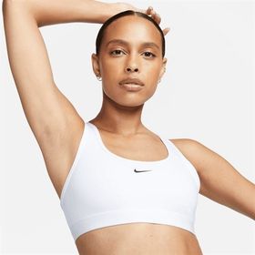 Nike DX6817-100 Swoosh Light Support Dolgusuz Beyaz Kadın Spor Sütyeni