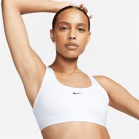 Nike DX6817-100 Swoosh Light Support Dolgusuz Beyaz Kadın Spor Sütyeni