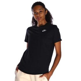 Nike DX7902-010 W Nsw Tee Club Kadın Siyah Günlük Stil T-Shirt