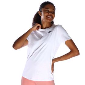 Nike DX7902-100 Sportswear Club Kadın Beyaz Günlük Stil T-Shirt