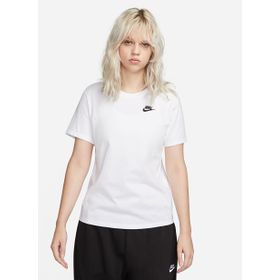 Nike DX7902-100 W NSW TEE CLUB Beyaz Kadın Yuvarlak Yaka T-Shirt