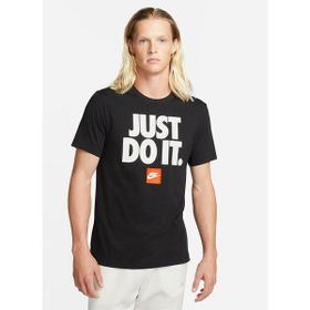 Nike DZ2989-010 Siyah Sportswear Verbiage Erkek Günlük Stil T-Shirt