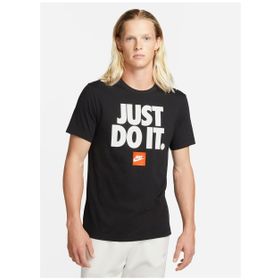 Nike DZ2989-010 Siyah Sportswear Verbiage Erkek Günlük Stil T-Shirt