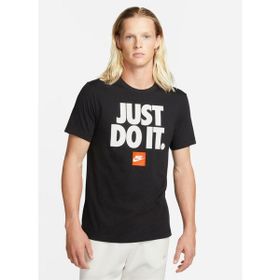 Nike DZ2989-010 Siyah Sportswear Verbiage Erkek Günlük Stil T-Shirt