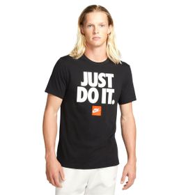 Nike DZ2989-010 Siyah Sportswear Verbiage Erkek Günlük Stil T-Shirt