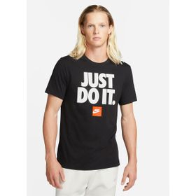 Nike DZ2989-010 Siyah Sportswear Verbiage Erkek Günlük Stil T-Shirt