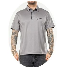 Nike EF-4540 Gri Erkek Polyester Mesh Polo Yaka T-Shirt