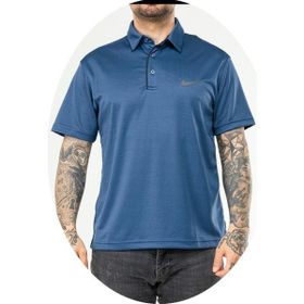 Nike EF-4540 İndigo Erkek Polyester Mesh Polo Yaka T-Shirt