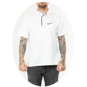Nike EF-4545 Beyaz Erkek Battal Polyester Mesh Polo Yaka T-Shirt