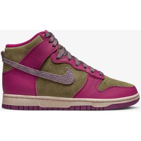 Nike FB1273-500 Dunk High Yeşil Pembe Unisex Spor Ayakkabı