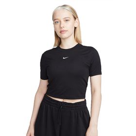 Nike FB2873-010 Siyah Sportswear EssenTial Kadın Dar Kesim Günlük Tişört