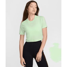 Nike FB2873-376 Sportswear Essential Slim Cropped Yeşil Kadın T-Shirt