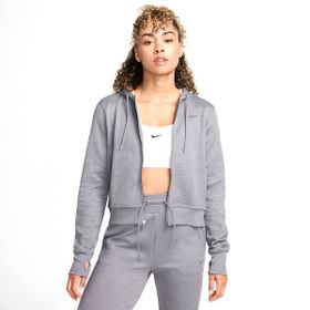 Nike FB5216-091 Gri Therma Fit One Full-Zip Kadın Antrenman Sweatshirt