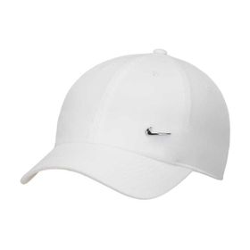 Nike FB5372-100 Beyaz Dri-FIT Club Unstructured Metal Swoosh Cap Unisex Şapka