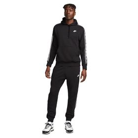 Nike FB7296-010 Siyah Clup Fleece Hoodie Track Suit Erkek Günlük Eşofman Takımı