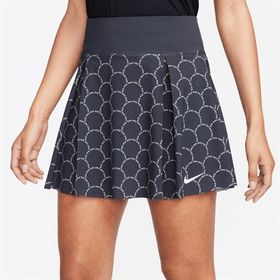 Nike FB7984-010 Dri-FIT Advantage Baskılı Kadın Tenis Eteği