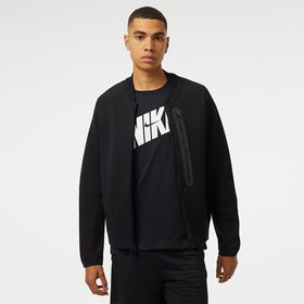 Nike FB8008-010 Sportswear Tech Fleece Siyah Yuvarlak Yaka Erkek Ceket