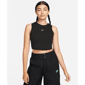 Nike FB8279-010 Siyah W NSW ESSNTL RIB CRP Tank Günlük Kadın Atlet