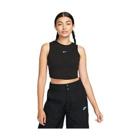 Nike FB8279-010 Siyah W NSW ESSNTL RIB CRP Tank Günlük Kadın Atlet