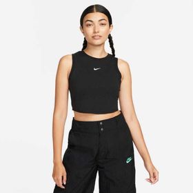 Nike FB8279-010 Siyah W NSW ESSNTL RIB CRP Tank Günlük Kadın Atlet