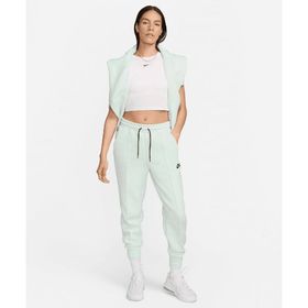 Nike FB8330-394 Sportswear Tech Fleece Mid-Rise Joggers Yeşil Kadın Eşofman Altı