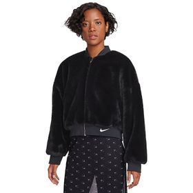 Nike FB8692-010 Siyah W Sportswear Kadın Günlük Çift Taraflı Bomber Ceket