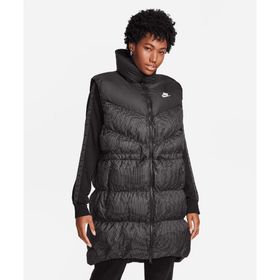 Nike FB8794-010 Siyah Sportswear Windpuffer Kadın Günlük Therma Fit Uzun Şişme Yelek