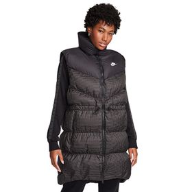 Nike FB8794-010 Siyah Sportswear Windpuffer Kadın Günlük Therma Fit Uzun Şişme Yelek