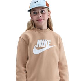 Nike FD2992-200 Bej Sportswear Club Fleece Crew Günlük Stil Çocuk Sweatshirt