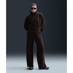 Nike FN3622-220 Sportswear Phoenix Plush High-Waisted Wide-Leg Cozy Fleece Sweatpants Kahverengi Kadın Eşofman Altı