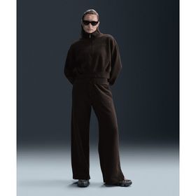 Nike FN3622-220 Sportswear Phoenix Plush High-Waisted Wide-Leg Cozy Fleece Sweatpants Kahverengi Kadın Eşofman Altı