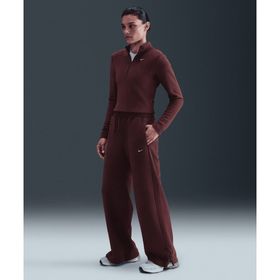 Nike FN3622-652 Sportswear Phoenix Plush High-Waisted Wide-Leg Cozy Fleece Sweatpants Bordo Kadın Eşofman Altı