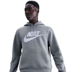 Nike FN3868-063 Club BB Pullover GFX Gri Günlük Stil Erkek Sweatshirt