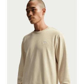 Nike FN3888-229 Club French Terry Crew Sarı Erkek Sweatshirt