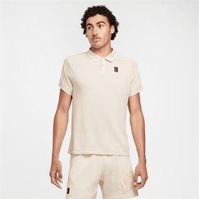 Nike FQ2101-104 Court Heritage Tenis Krem Polo Yaka Erkek T-shirt