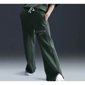 Nike FV7684-338 Yeşil Phoenix Fleece HR Logo Pant Wide Kadın Eşofman Altı