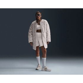 Nike FV8025-104 Sportswear Krem Günlük Polar Kadın Ceket