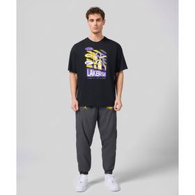 Nike FV8331-254 Gri Los Angeles Lakers Courtside Jam Trousers Erkek Eşofman Altı