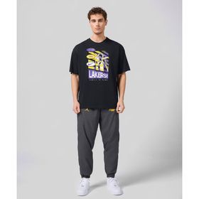 Nike FV8331-254 Gri Los Angeles Lakers Courtside Jam Trousers Erkek Eşofman Altı