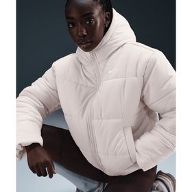 Nike FZ5899-104 Sportswear Classic Puffer Therma-Fit Loose Hooded Jacket Beyaz Kadın Mont