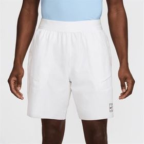 Nike FZ9322-100 Court Advantage Dri-FIT 20 cm Beyaz Erkek Tenis Şortu