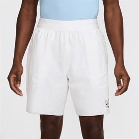 Nike FZ9322-100 Court Advantage Dri-FIT 20 cm Beyaz Erkek Tenis Şortu